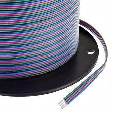 Cable paralelo 4 hilos para tira led RGB, Rollo de 305mts x 0,56€/mt